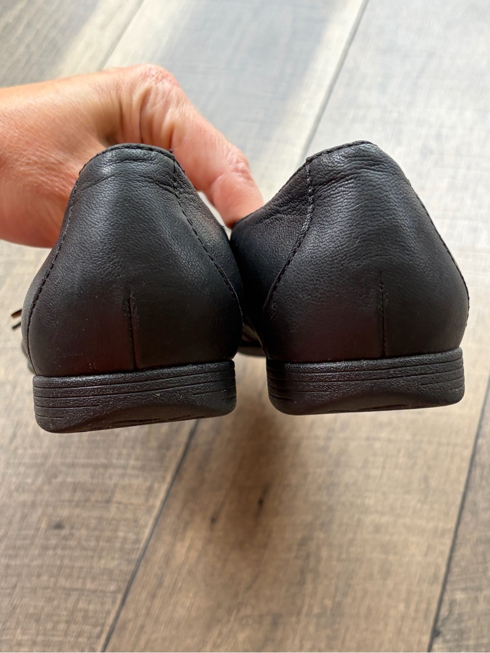 Dansko Leeza Black Leather Ballerina Flats size 37 - Picture 7 of 8